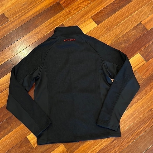 ⭐️ New Spyder Zip Up Jacket Small Black - Picture 6 of 9